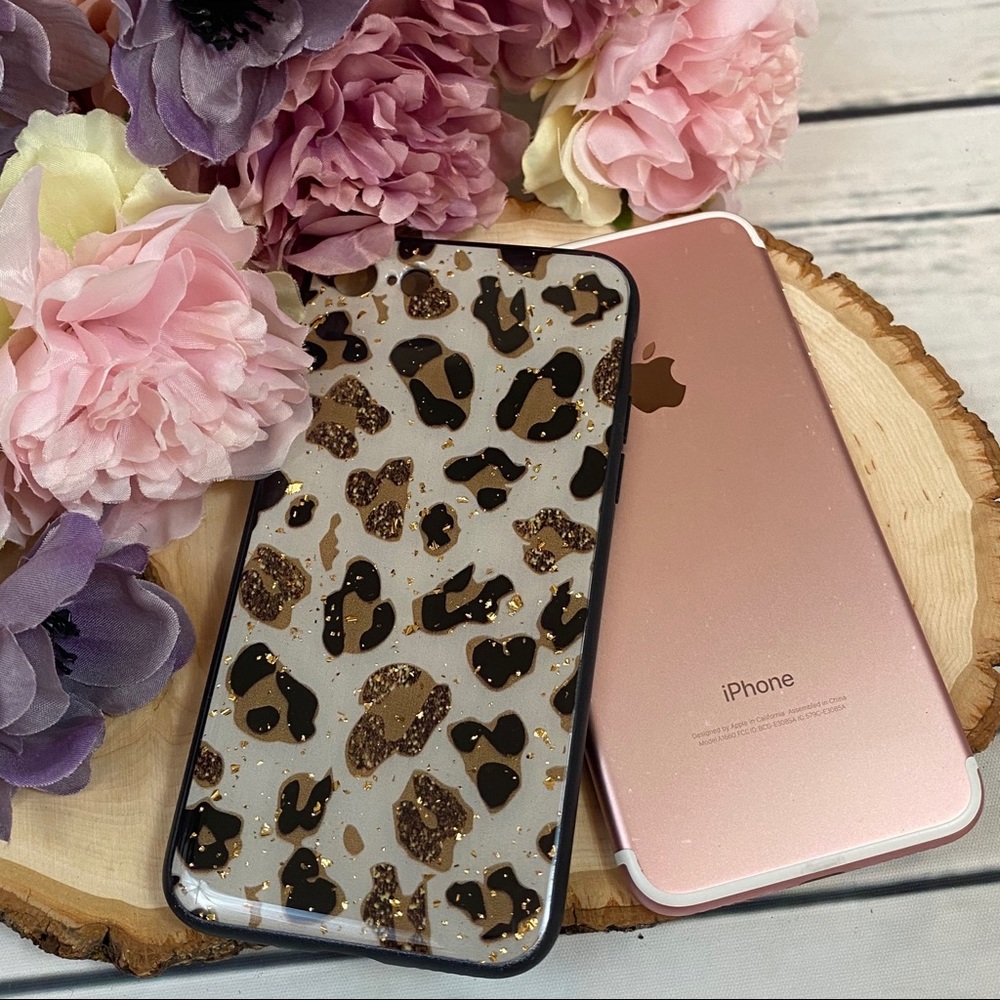 Gorgeous Leopard iPhone Case with Glitter - Picture 1 of 10